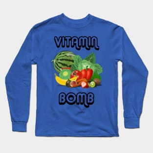 The vitamin bomb vegan Long Sleeve T-Shirt